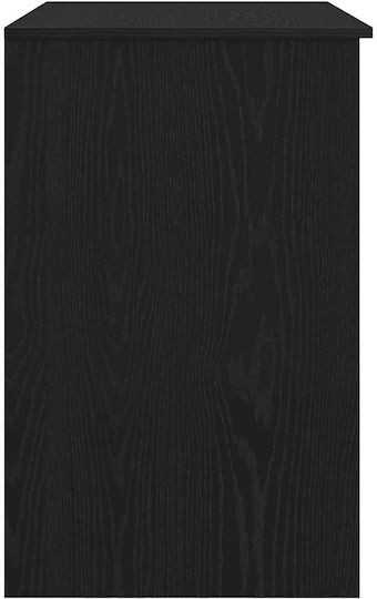 Birou De Lemn Negru Stejar 86x49x76cm