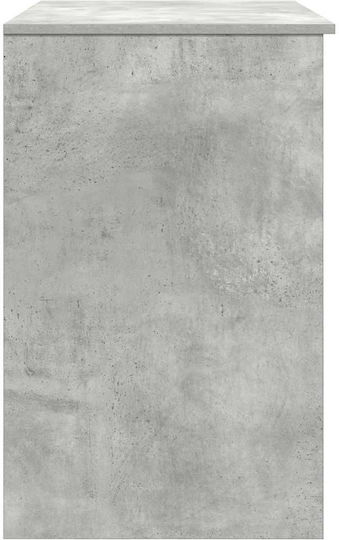 vidaXL Holz-Schreibtisch Beton Grau 86x49x76cm