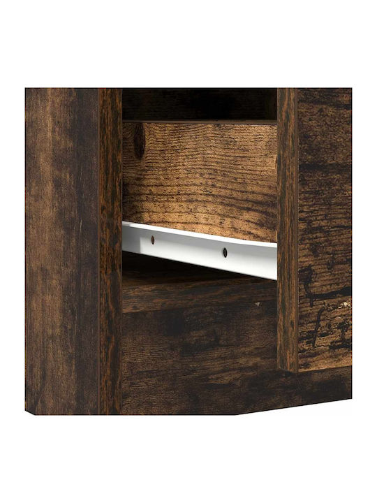 Office Storage Chipboard Drawer Coffee L71xW35xH65cm