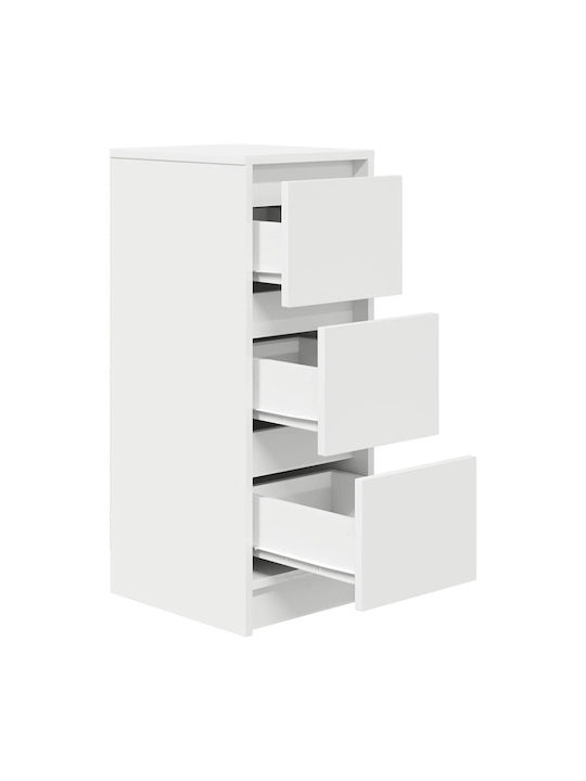 Office Storage Chipboard Cabinet White L29.5xW34xH76cm