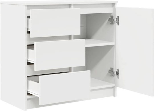 Чекмеджета за Бюро Дървени Бели 71x35x65см