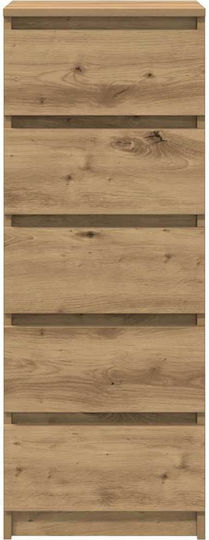 Дървено Бюро Чекмеджета Кафяво 37.5x35x99см