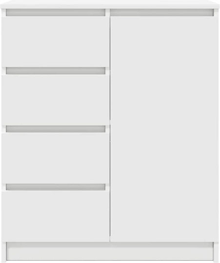 Συρταριέρα Γραφείου Ξύλινη Λευκό 71x35x84cm