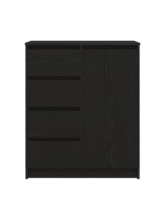 Чекмеджета Офис Дървена Black Oak 71x35x84см