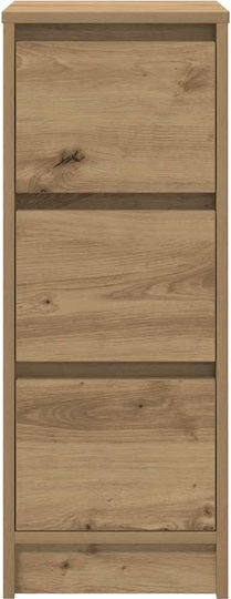Sertar De Birou Din Lemn Maro 29.5x34x76cm