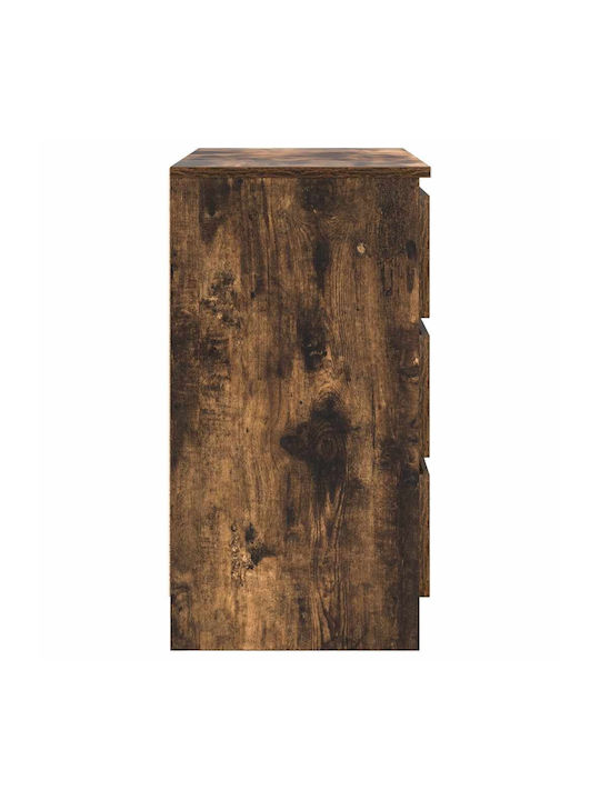 Office Storage Chipboard Drawer Coffee L71xW35xH65cm