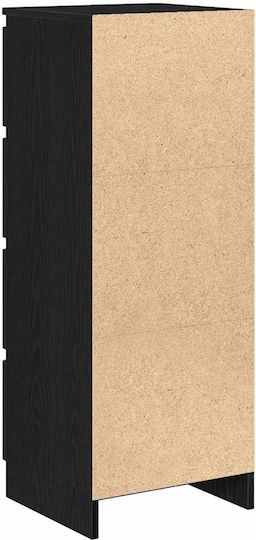 Schublade Büro Black Velvet-Black Metal 37.5x35x99cm