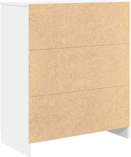 Συρταριέρα Γραφείου Ξύλινη Λευκό 71x35x84cm