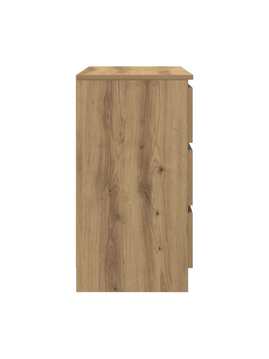 Чекмеджета Офис Дървена Кафяв 71x35x65см