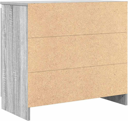 Συρταριέρα Γραφείου Ξύλινη Γκρι Sonoma 71x35x65cm