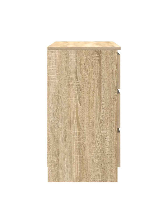 Συρταριέρα Γραφείου Ξύλινη Καφέ Δρυς 71x35x65cm
