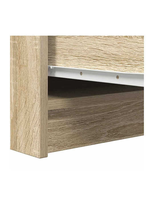Office Storage Chipboard Cabinet Coffee L29.5xW34xH76cm