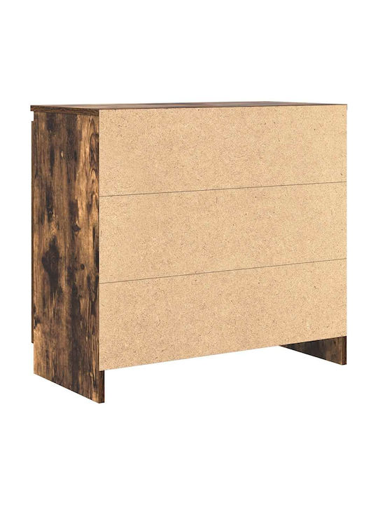 Office Storage Chipboard Drawer Coffee L71xW35xH65cm