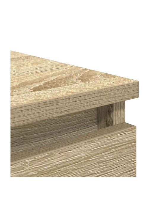 Office Storage Chipboard Drawer Coffee L37.5xW35xH99cm