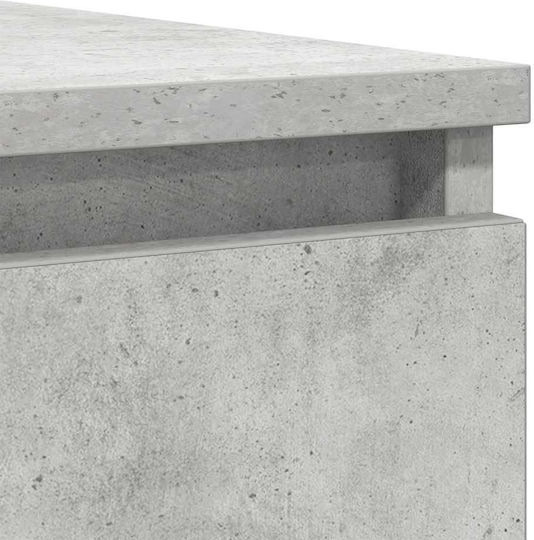 vidaXL Office Storage Drawers & Cabinets Wooden Grey 100.5x35x76cm