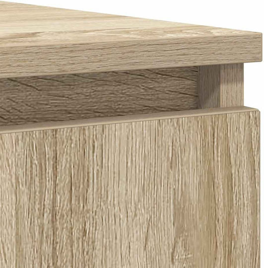 vidaXL Office Storage Drawer Wooden Brown 100.5x35x76cm