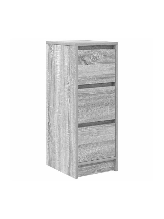 Office Storage Chipboard Drawer Grey Sonoma L29.5xW34xH76cm