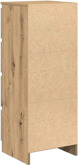 Büroaufbewahrungsschublade Holzbraun 37,5x35x99cm