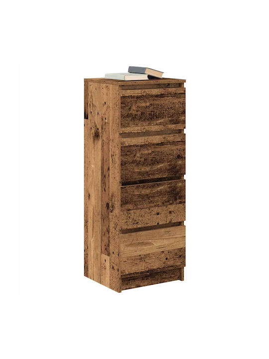 Συρταριέρα Γραφείου Ξύλινη Καφέ 37.5x35x99cm