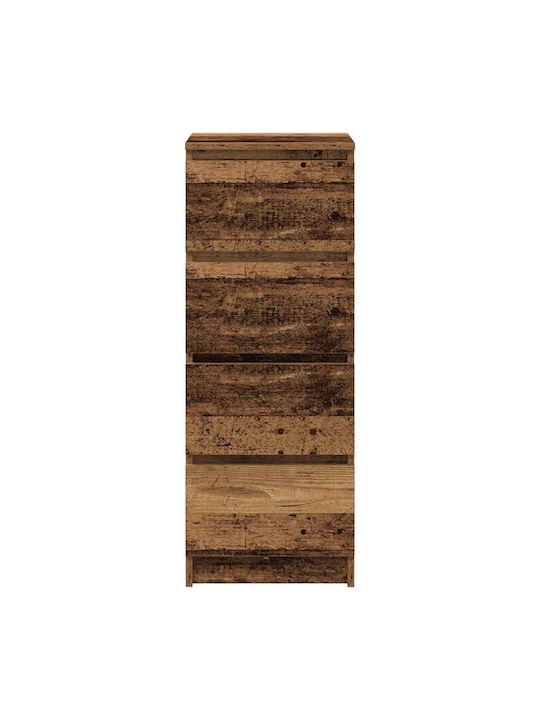 Συρταριέρα Γραφείου Ξύλινη Καφέ 37.5x35x99cm
