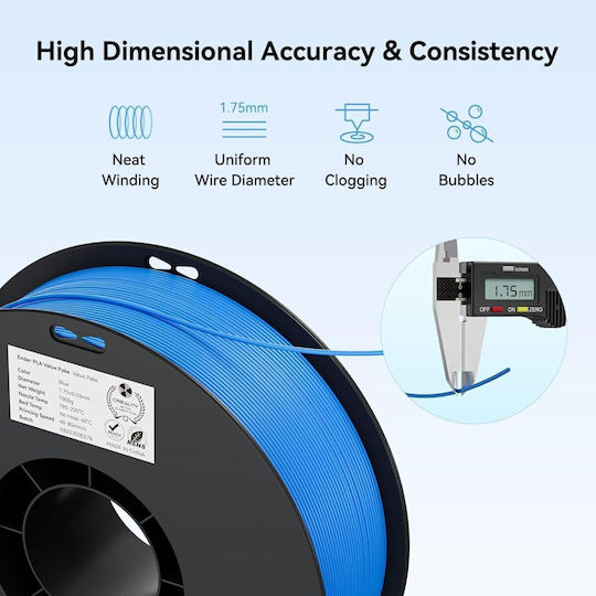 Creality3D PLA 3D-Drucker-Filament 1.75mm Schwarz 4kg