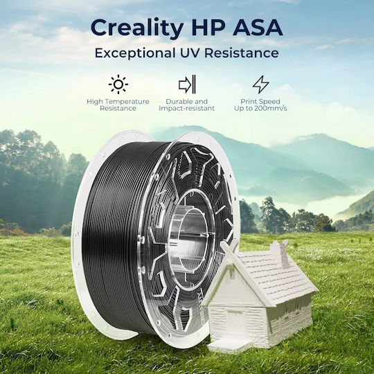 Creality3D ASA 3D Drucker Filament 1,75mm Schwarz 1kg 1 Stück Spule