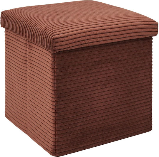 Scaune Camera de zi Cu spațiu de depozitare Tapițat cu Țesătură Terra 38x38x38buc
