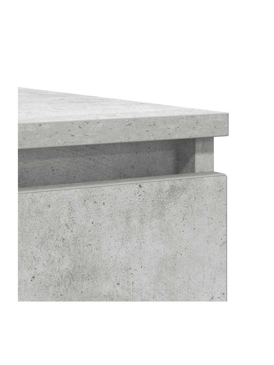 Wooden Chest of Drawers Grey 100.5x35x98.5cm