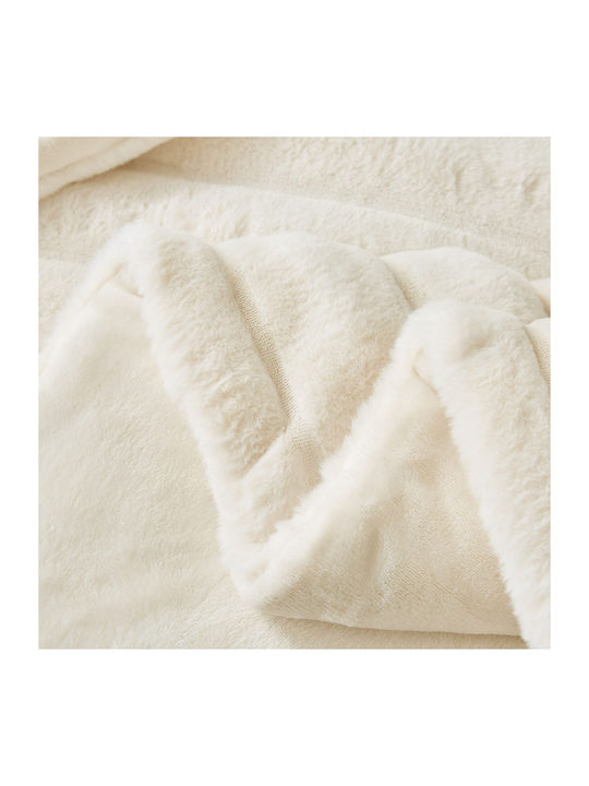Liolios Home Duvet Cover Queen 240x260cm Volcano Cream