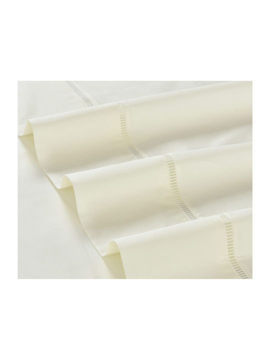 Liolios Home Sheet Sets Queen 245x270cm. Venice Ivory 4pcs