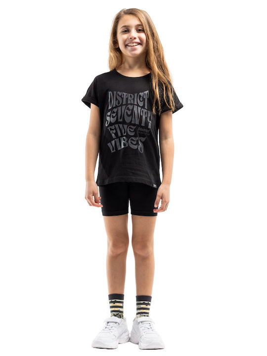 Kids Legging Cycling Short Black