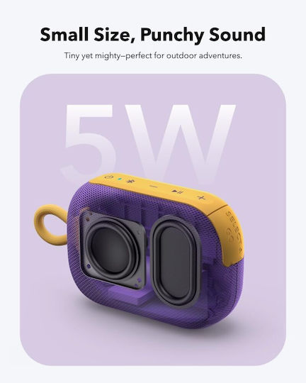 Anker Soundcore Select 4 Go Waterproof Bluetooth Speaker 5W with Battery Life up to 20 hours Purple