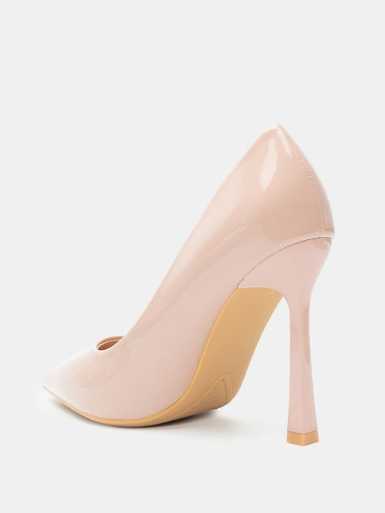 Luigi Pointed Toe Beige Heels