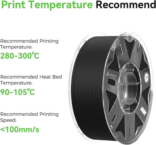 Creality3D PPA-CF Filament Pentru Imprimante 3D 1.75mm Negru 1kg 1 Bucată Bobină
