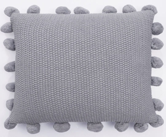 Liolios Home Μαξιλάρι Moss Stich Lt Grey 50x50εκ. Liolios Home Μαξιλάρι Moss Stich Lt Grey 50x50εκ.