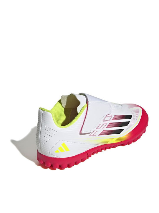 F50 Club Kids Molded Soccer Shoes without Laces White