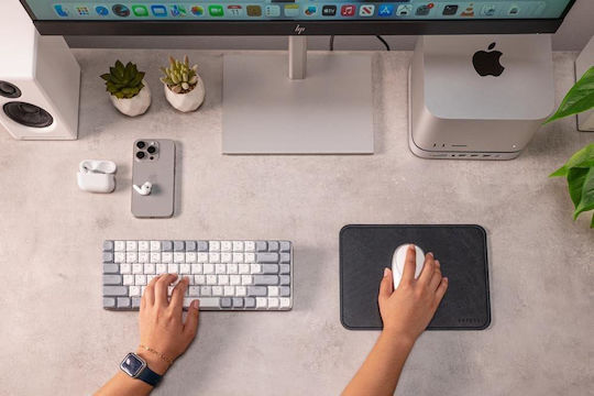 Satechi Premium Vegan-δερμάτινο Mouse Pad Μαυρο Sa-st-lmpk