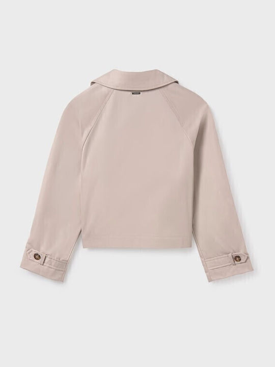 Sepia Kinder Trenchcoat Kurz Beige