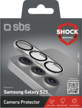 SBS Camera Protection Tempered Glass Transparent for the Samsung S25