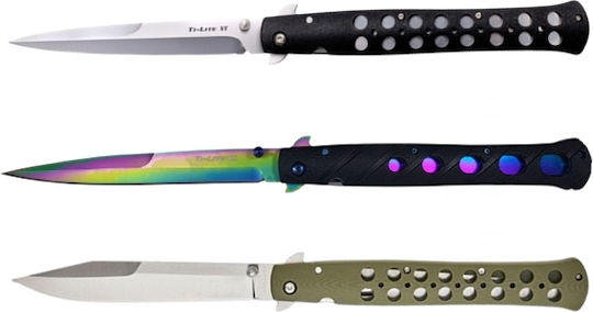Set Trei Cuțite Lamă Blocabilă Atașament Curea 33 Cm Multicolor