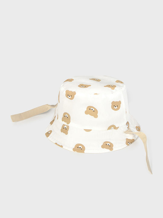 Mayoral Kids' Hat Jockey Fabric Beige