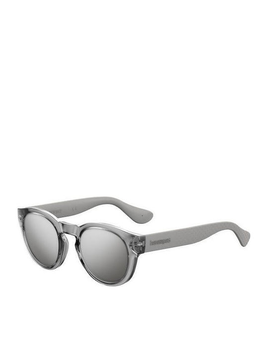 Havaianas Trancoso M Unisex Sunglasses with Gray Plastic Frame and Gray Lens Trancoso/M YB7/T4