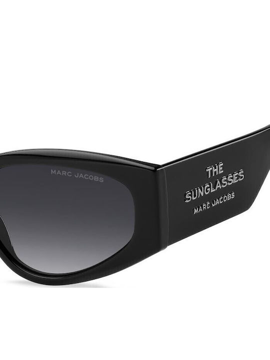 Marc Jacobs Γυναικεία Γυαλιά Ηλίου με Μαύρο Κοκκάλινο Σκελετό και Γκρι Ντεγκραντέ Φακό MARC 803/S 8079O