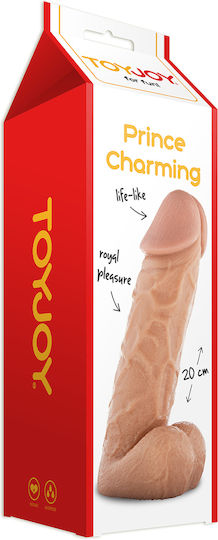 ToyJoy Prince Charming Dildo Ρεαλιστικό Dildo με Όρχεις Natural 20cm