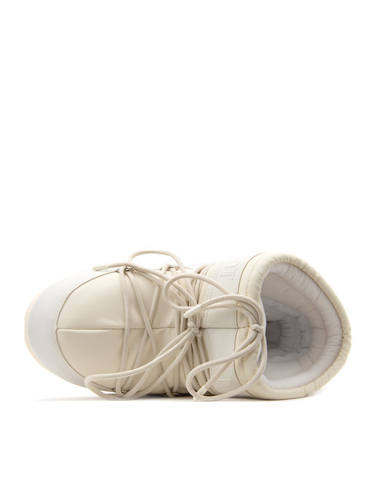 Icon Low Women's Boots with Rubber Beige