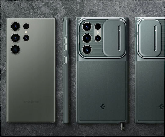 Spigen Optik Armor Back Cover Πλαστικό / Σιλικόνης 2mm Πράσινο (Galaxy S25 Ultra)
