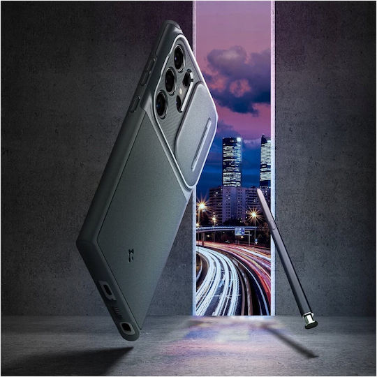 Spigen Optik Armor Back Cover Πλαστικό / Σιλικόνης 2mm Πράσινο (Galaxy S25 Ultra)