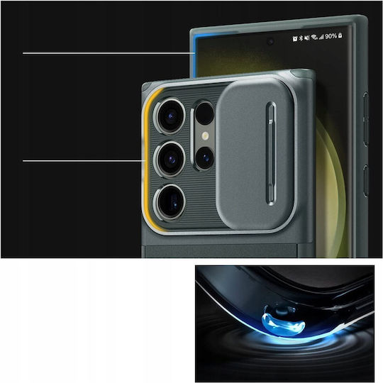 Spigen Optik Armor Back Cover Πλαστικό / Σιλικόνης 2mm Πράσινο (Galaxy S25 Ultra)