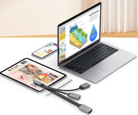 Earldom Hub 3 Θυρών USB 2.0 με σύνδεση USB-A