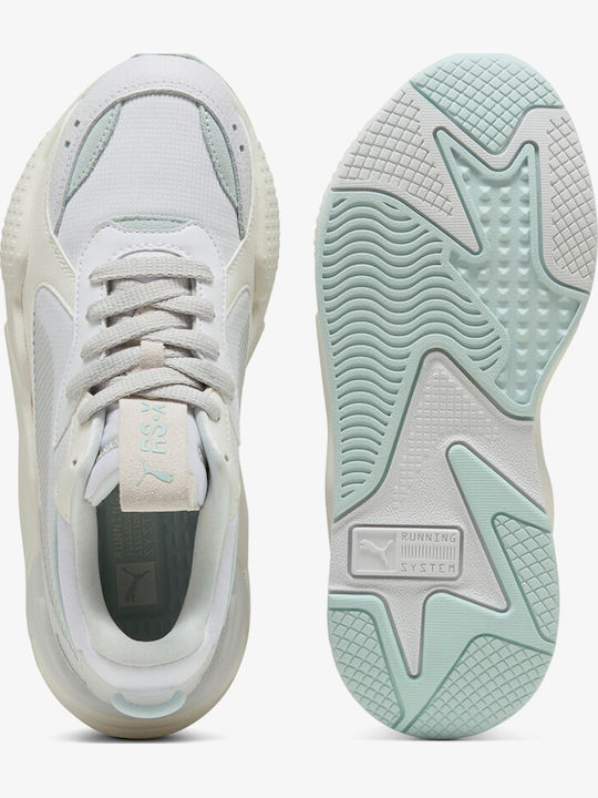 Rs-X Soft Дамски Чънки Сникърси Puma Бели-Спокойно Сини